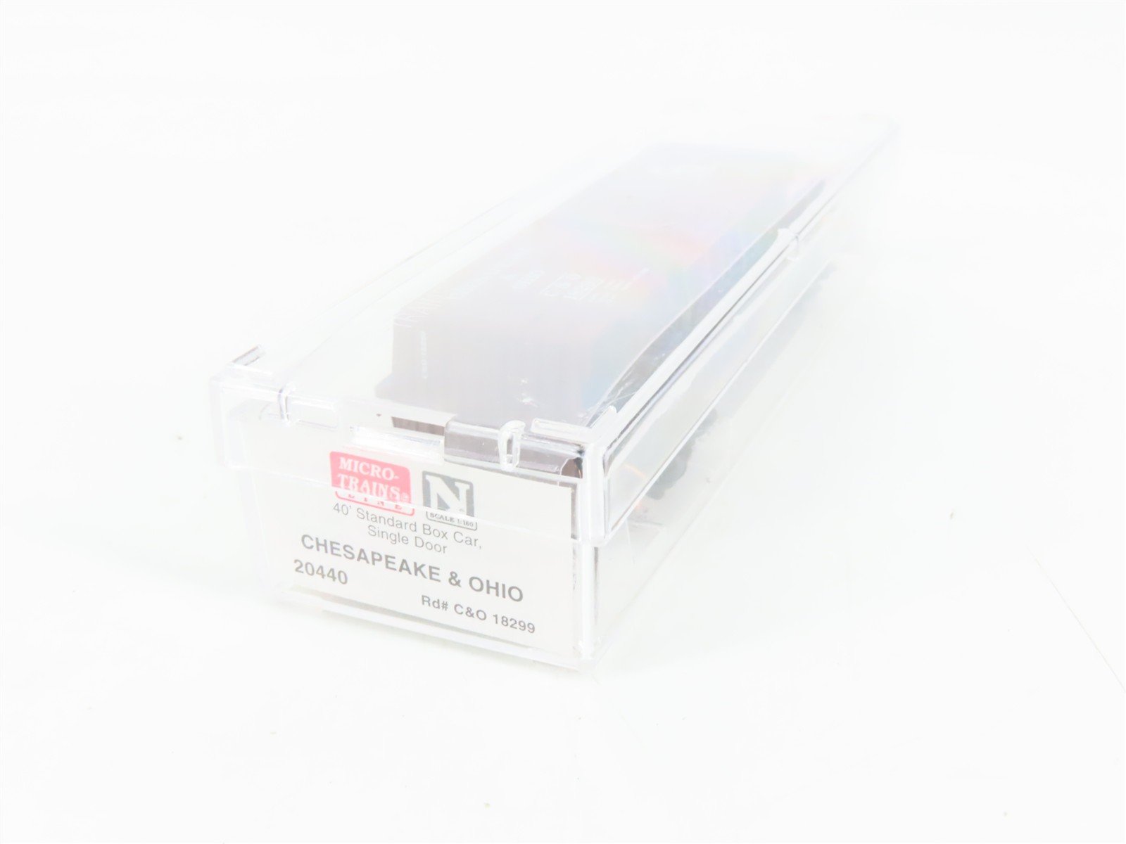 N Scale Micro-Trains 20440 C&O Chesapeake & Ohio 40' Box Car 18299 RTR