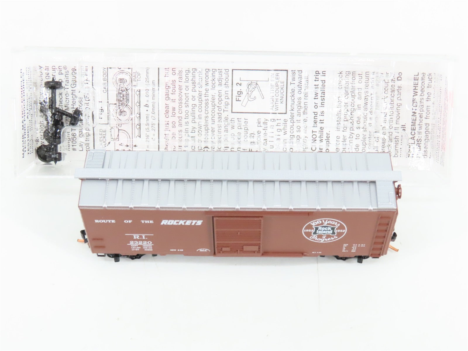 N Scale Micro-Trains 20700 RI Rock Island 40' Box Car 23220 RTR
