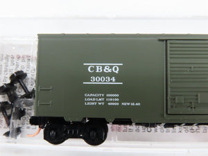 N Scale Micro-Trains 20656 CB&Q Chicago, Burlington & Quincy 40' Box Car RTR