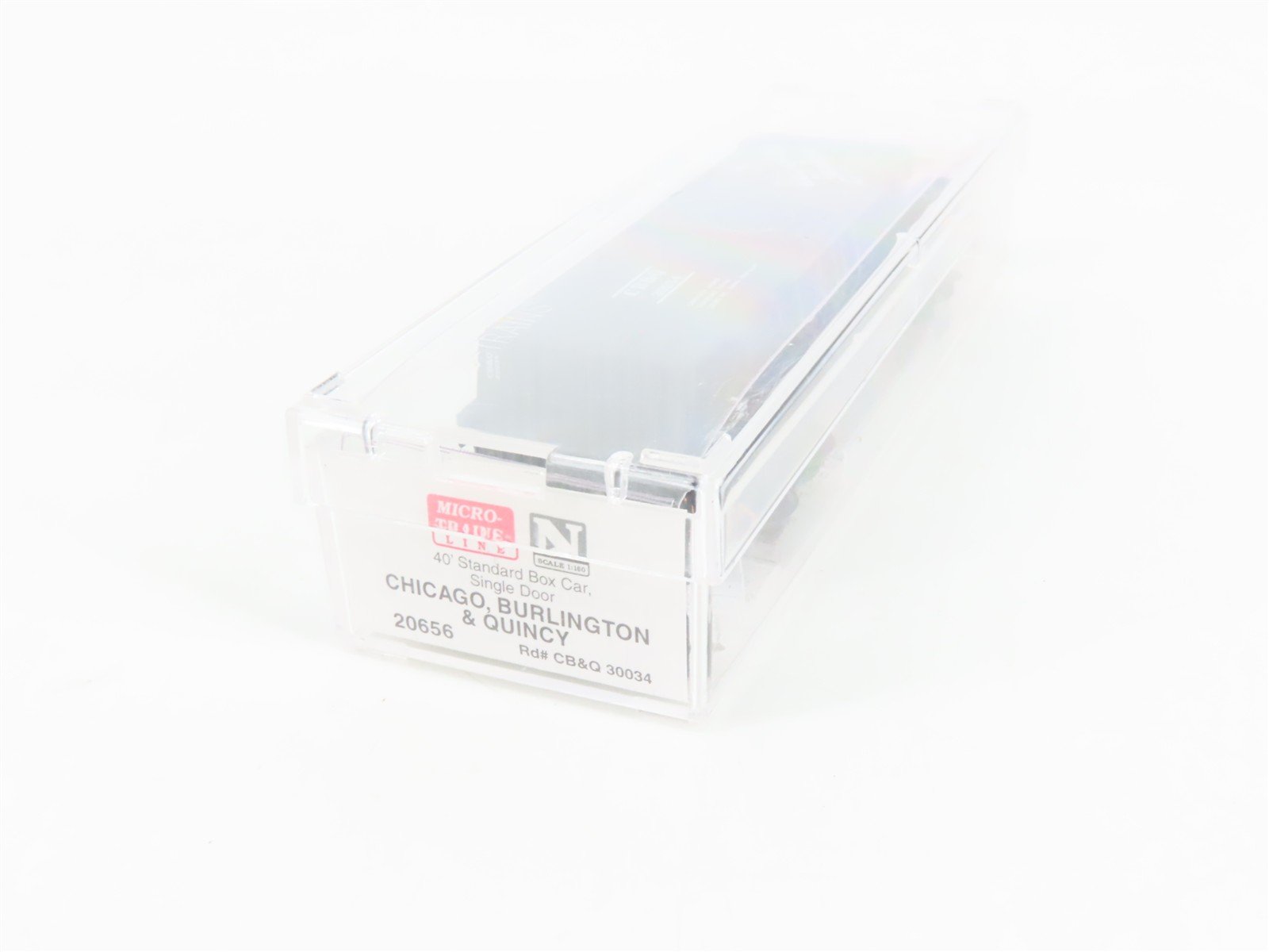 N Scale Micro-Trains 20656 CB&Q Chicago, Burlington & Quincy 40' Box Car RTR