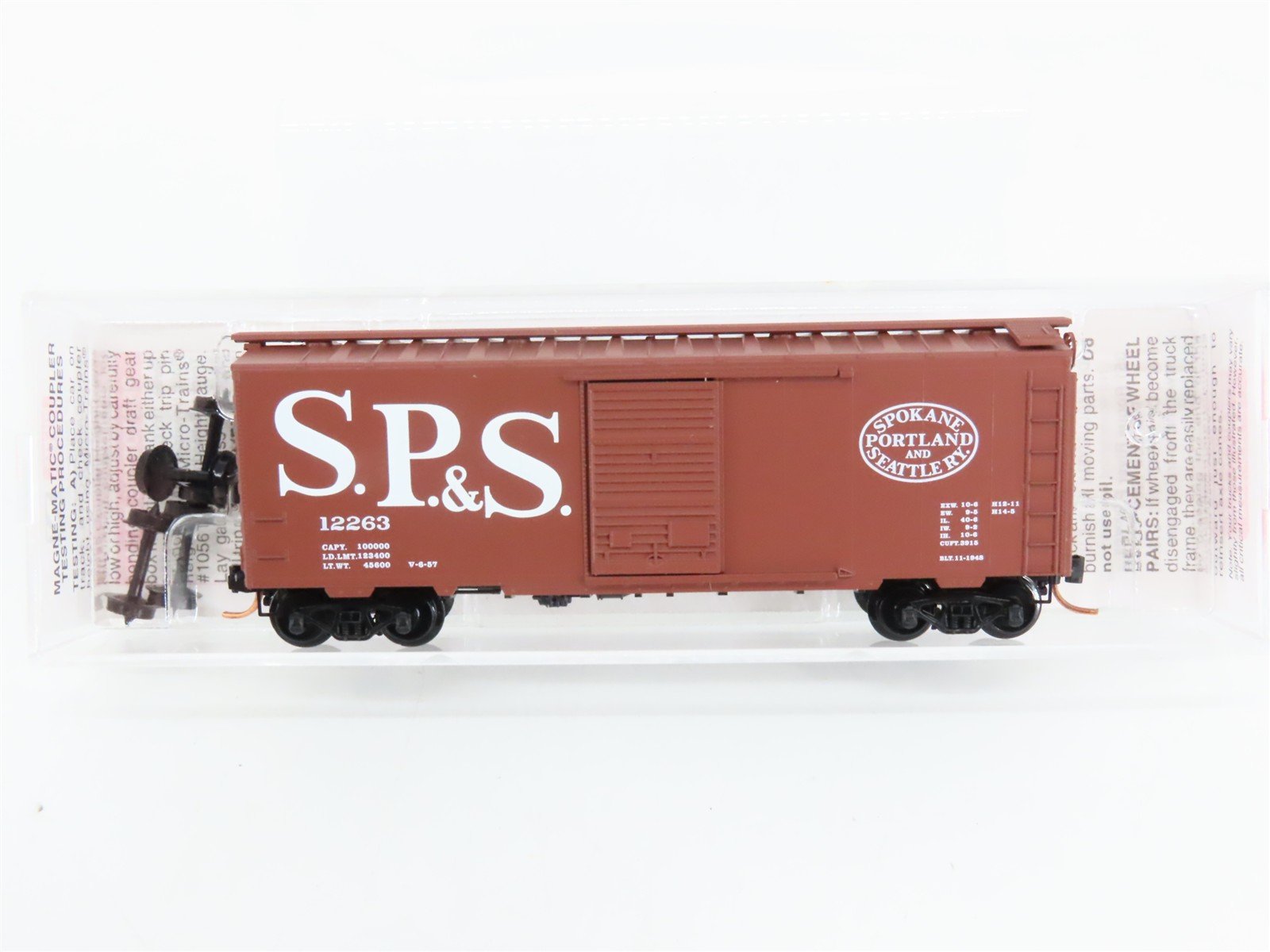 N Scale Micro-Trains 02000850 SP&S Spokane, Portland & Seattle 40' Box Car RTR