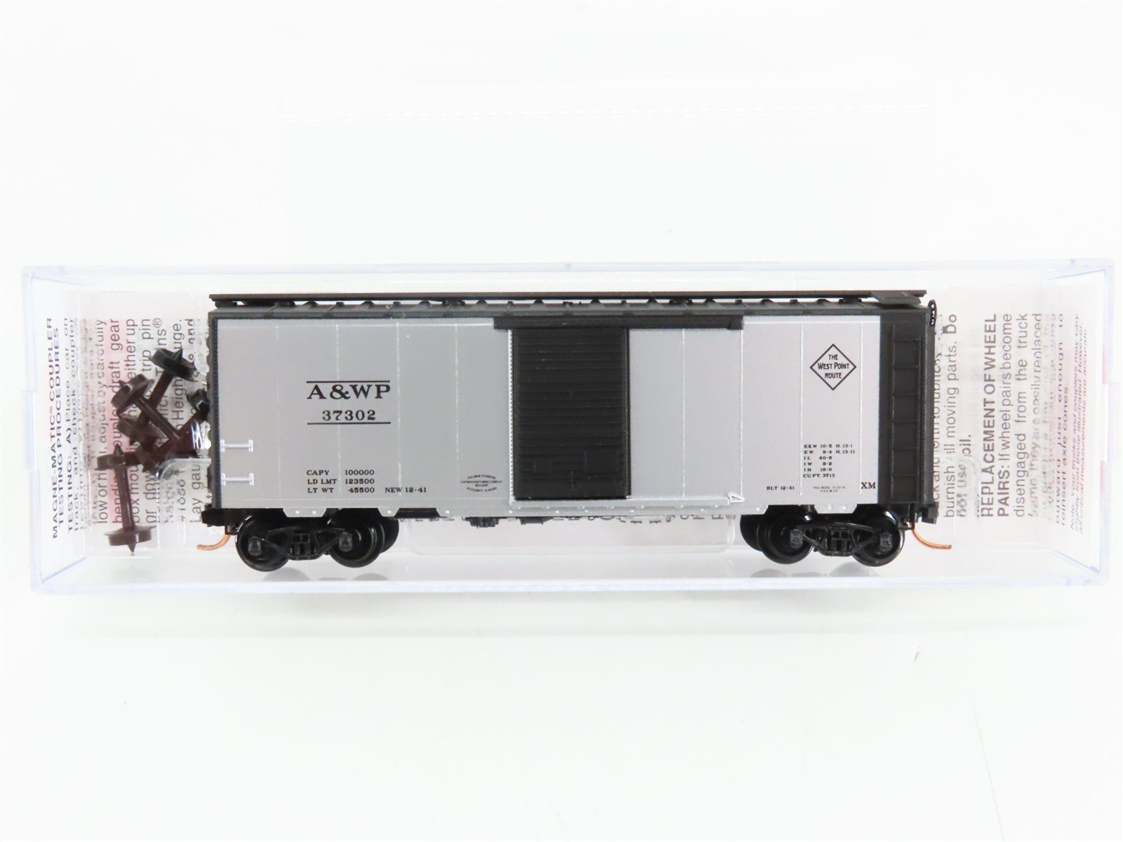 N Scale Micro-Trains 02000746 A&WP Atlanta & West Point 40' Box Car 37302 RTR