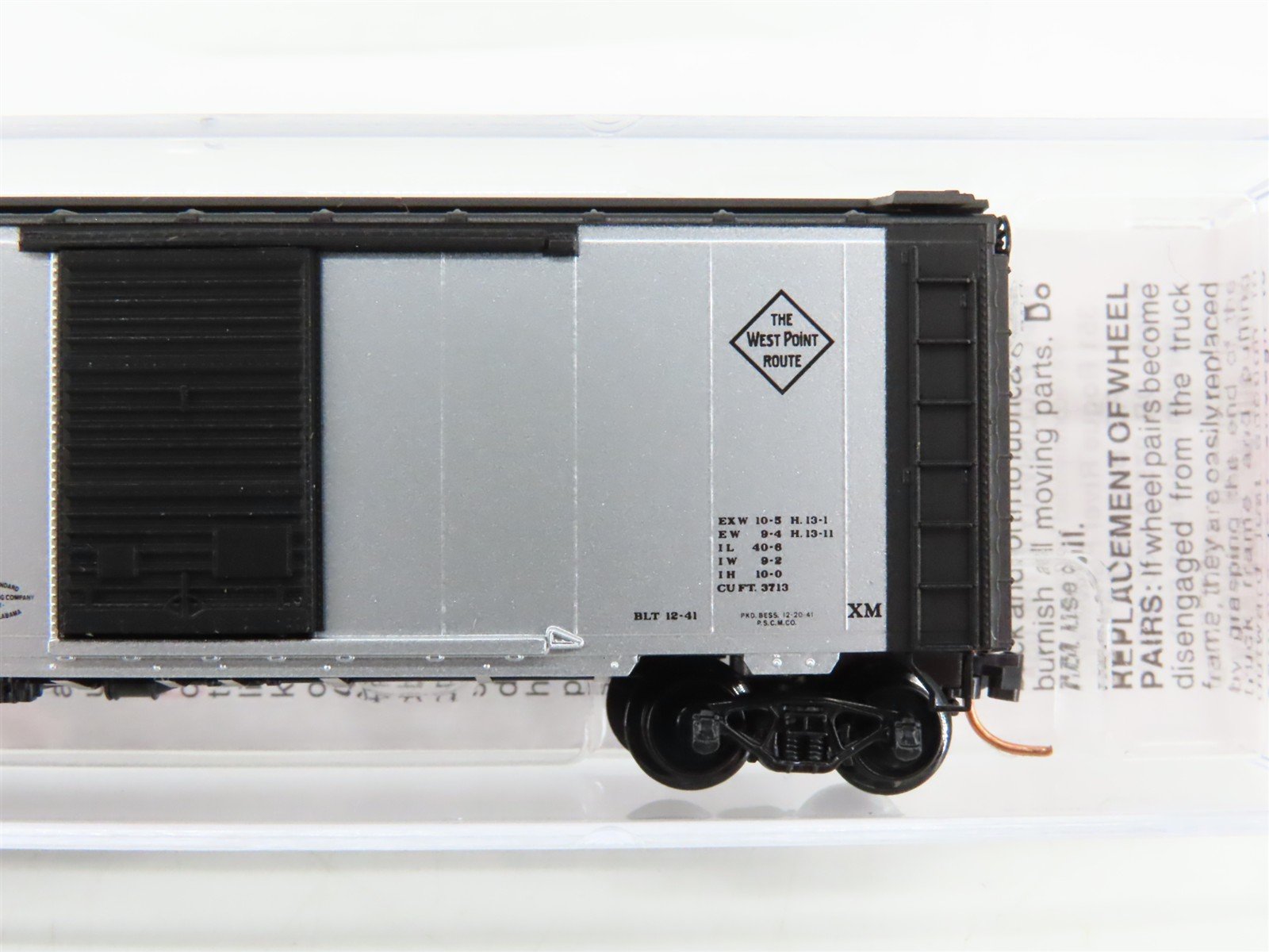 N Scale Micro-Trains 02000746 A&WP Atlanta & West Point 40' Box Car 37302 RTR