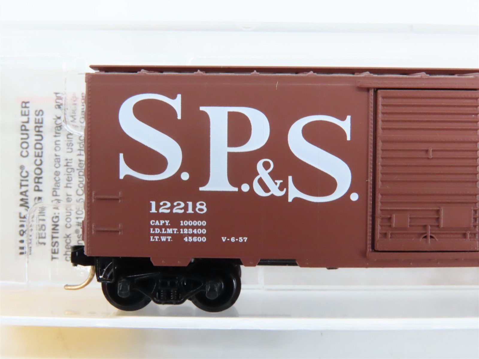 N Scale Micro-Trains 20850 SPS Spokane, Portland & Seattle 40' Box Car 12218 RTR
