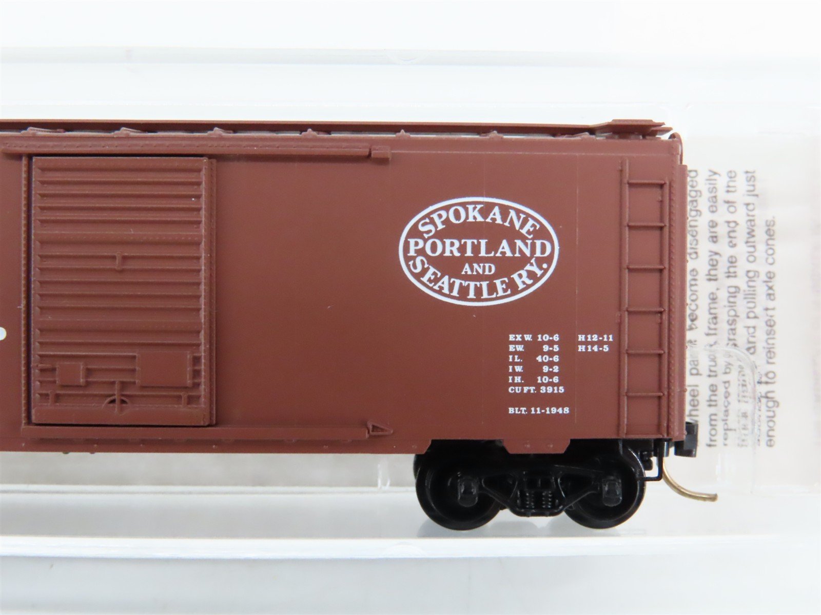 N Scale Micro-Trains 20850 SPS Spokane, Portland & Seattle 40' Box Car 12218 RTR