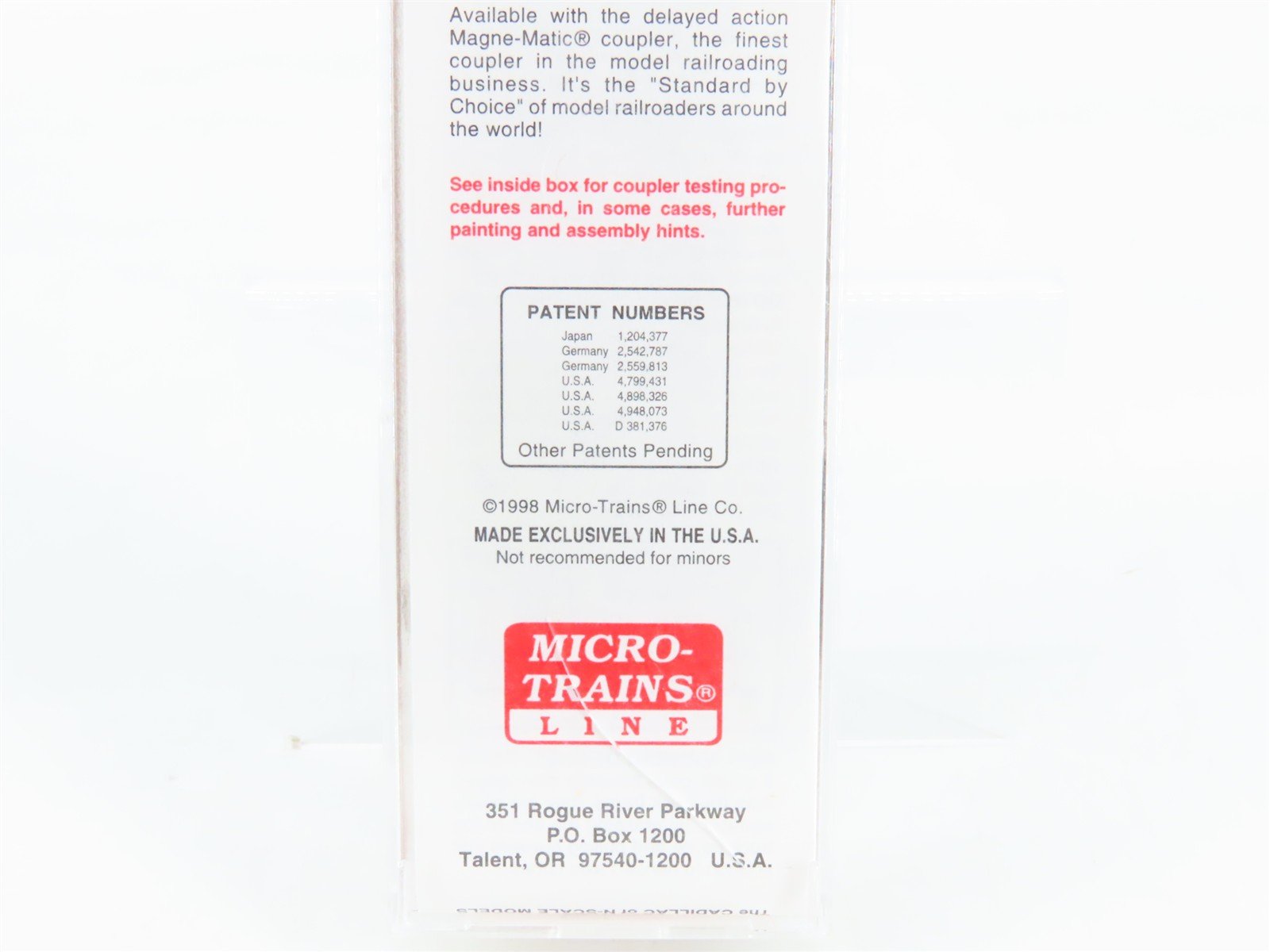 N Scale Micro-Trains 20850 SPS Spokane, Portland & Seattle 40' Box Car 12218 RTR