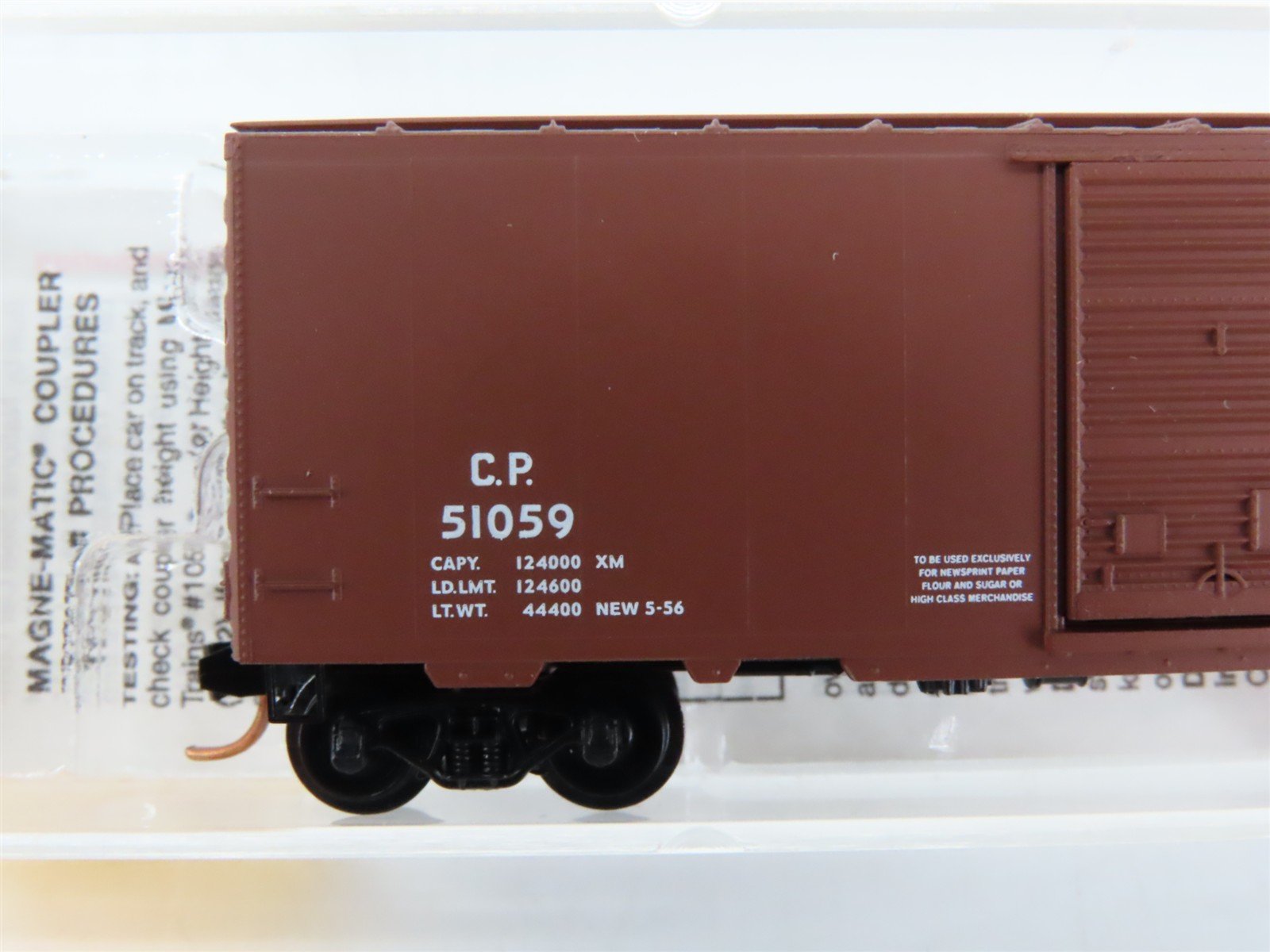N Scale Micro-Trains 20436/2 CP Canadian Pacific 40' Box Car 51059 RTR