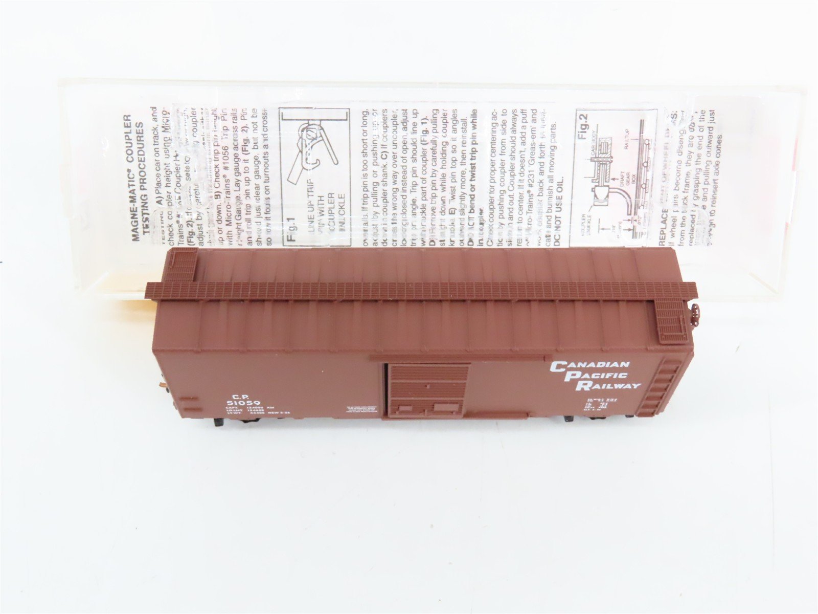 N Scale Micro-Trains 20436/2 CP Canadian Pacific 40' Box Car 51059 RTR
