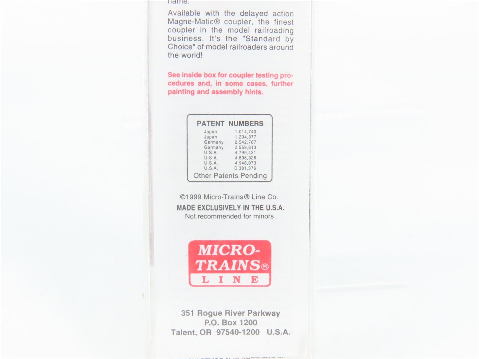 N Scale Micro-Trains 20436/2 CP Canadian Pacific 40' Box Car 51059 RTR