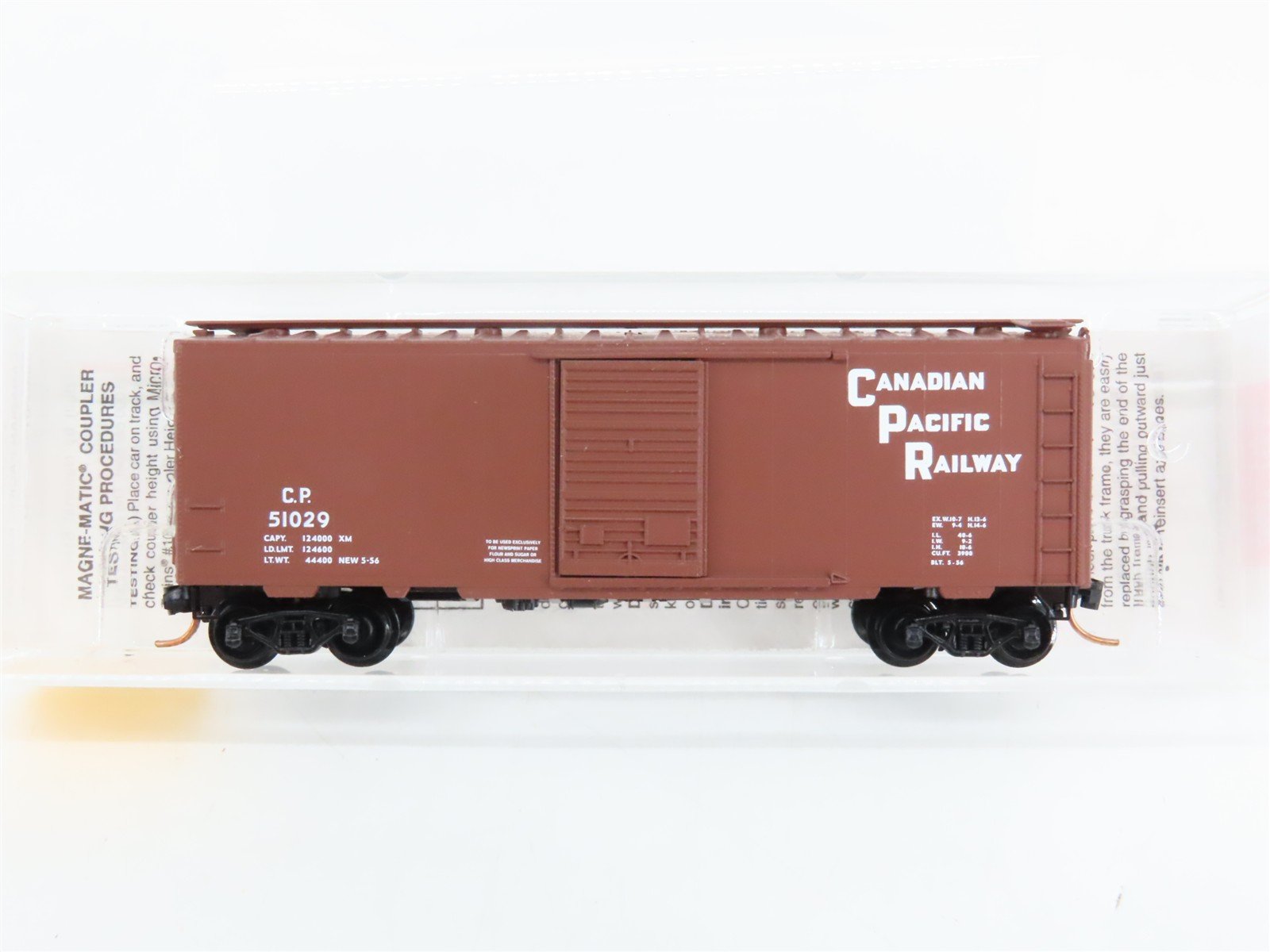 N Scale Micro-Trains 20436/1 CP Canadian Pacific 40' Box Car 51029 RTR