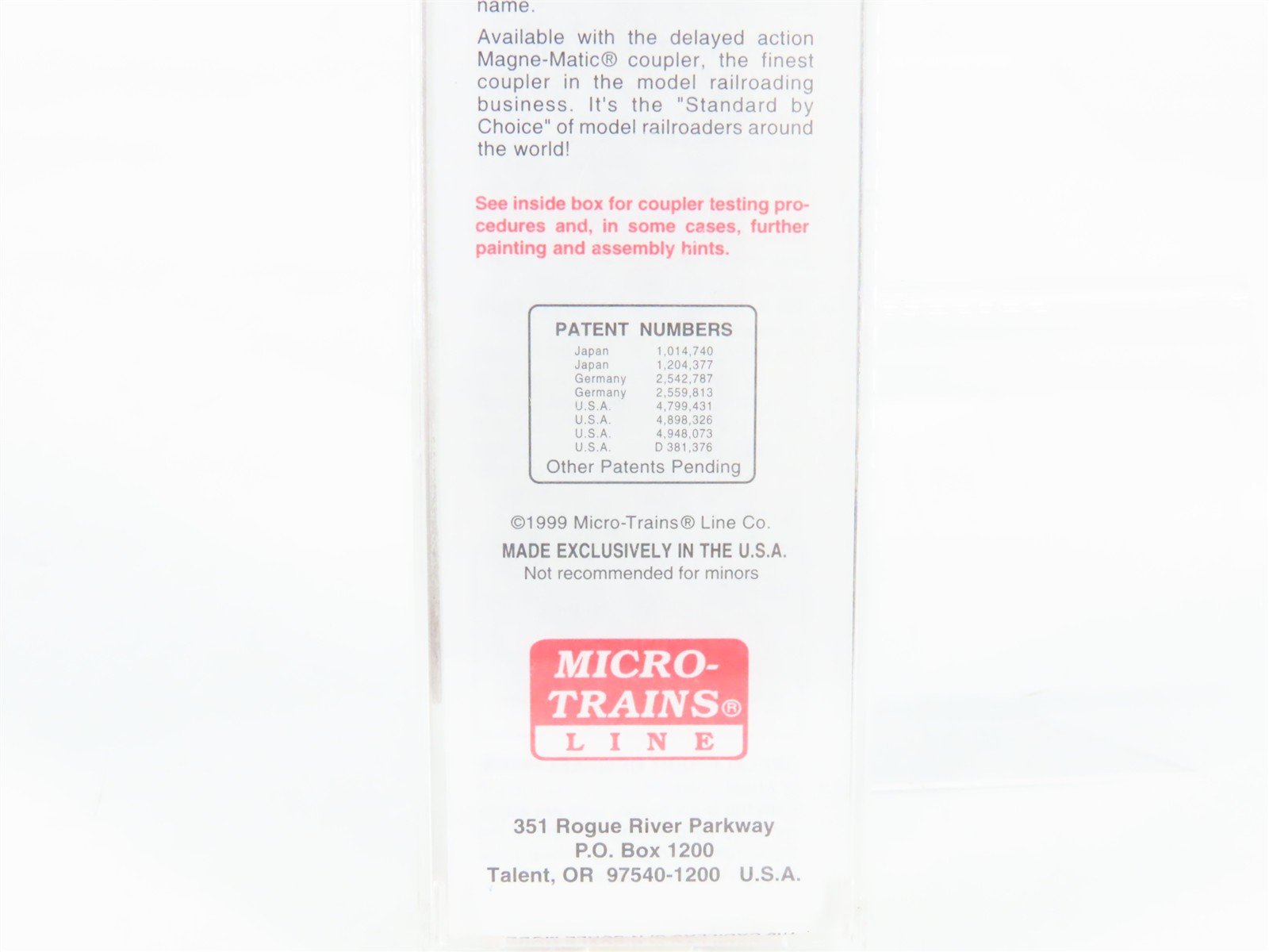 N Scale Micro-Trains 20436/1 CP Canadian Pacific 40' Box Car 51029 RTR