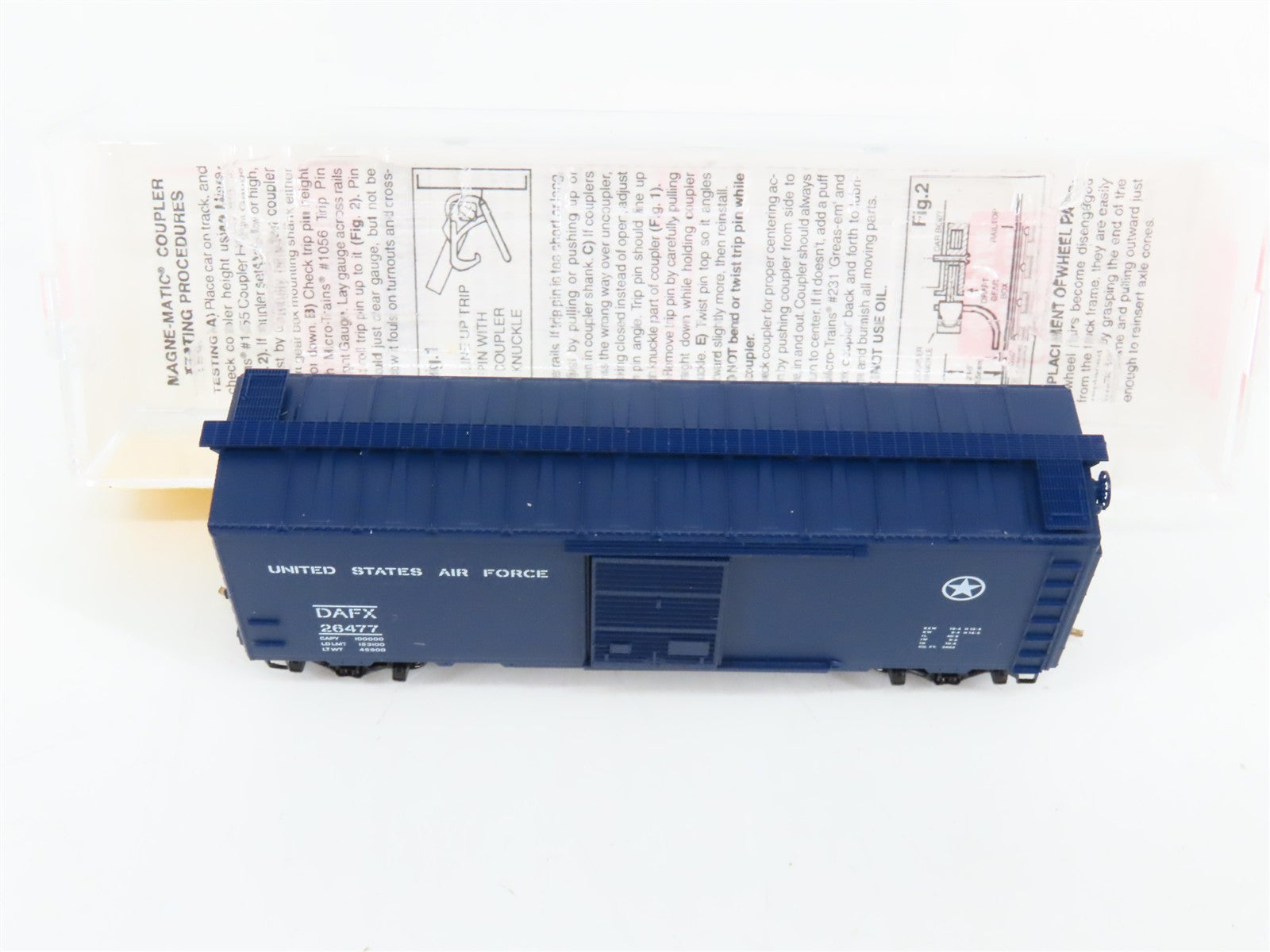 N Scale Micro-Trains 20446 DAFX United States Air Force 40' Box Car 26477 RTR