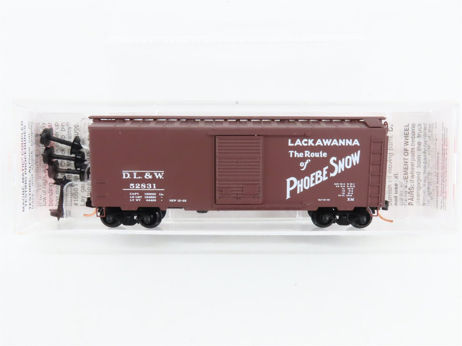 N Scale Micro-Trains 20667 DLW Delaware, Lackawanna & Western 40' Box Car RTR