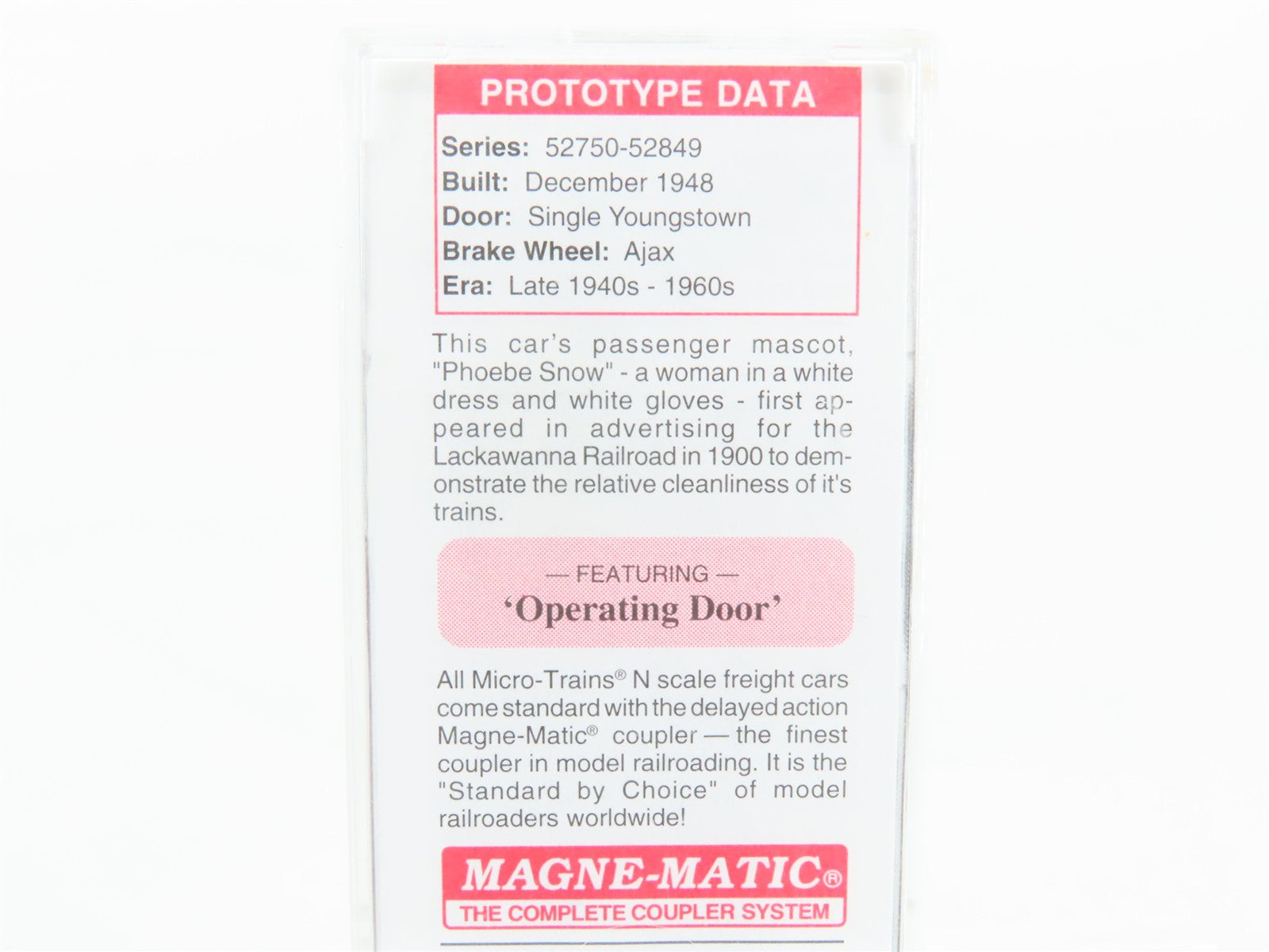 N Scale Micro-Trains 20667 DLW Delaware, Lackawanna & Western 40' Box Car RTR