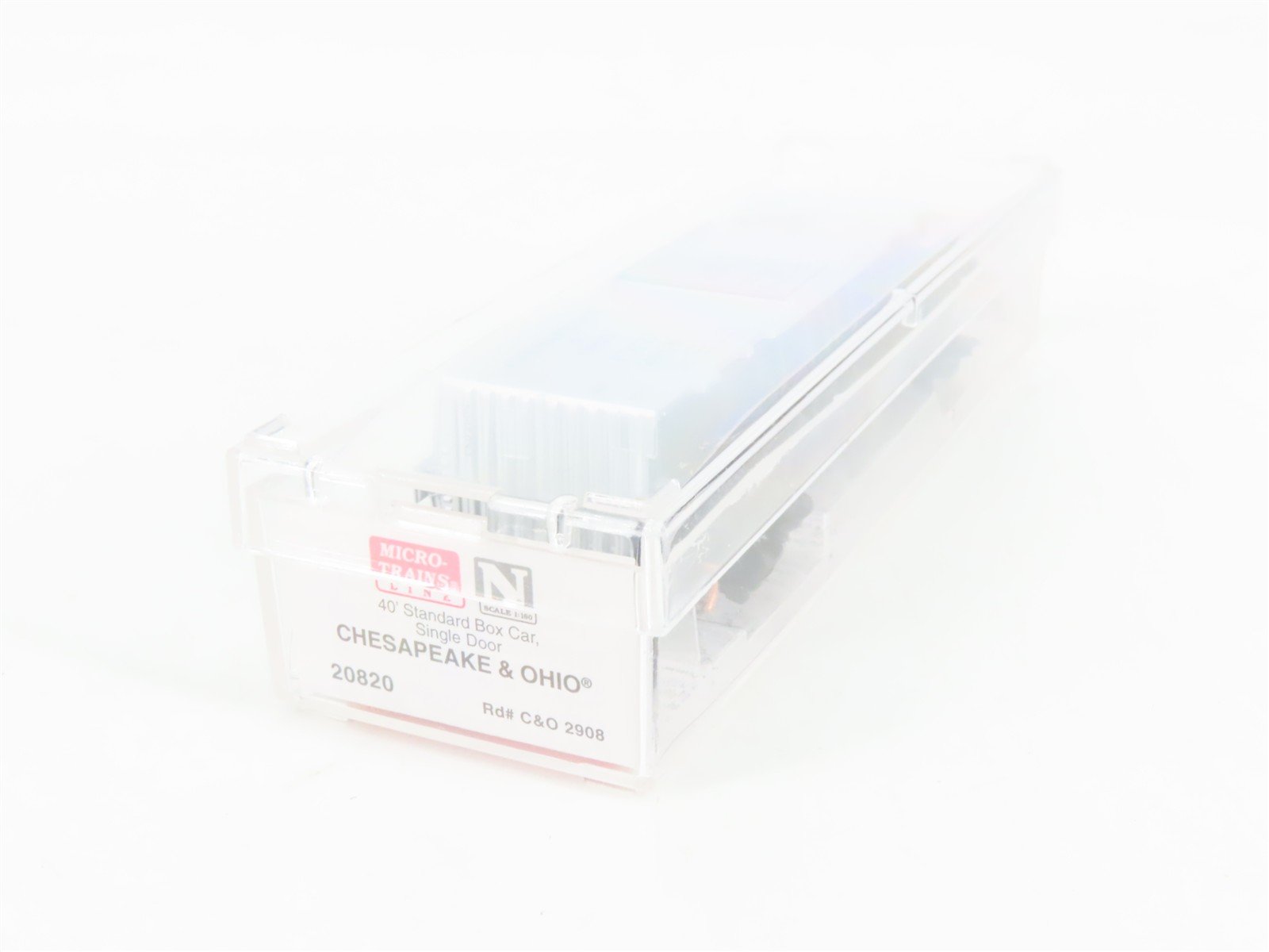 N Scale Micro-Trains 20820 C&O Chesapeake & Ohio 40' Box Car 2908 RTR