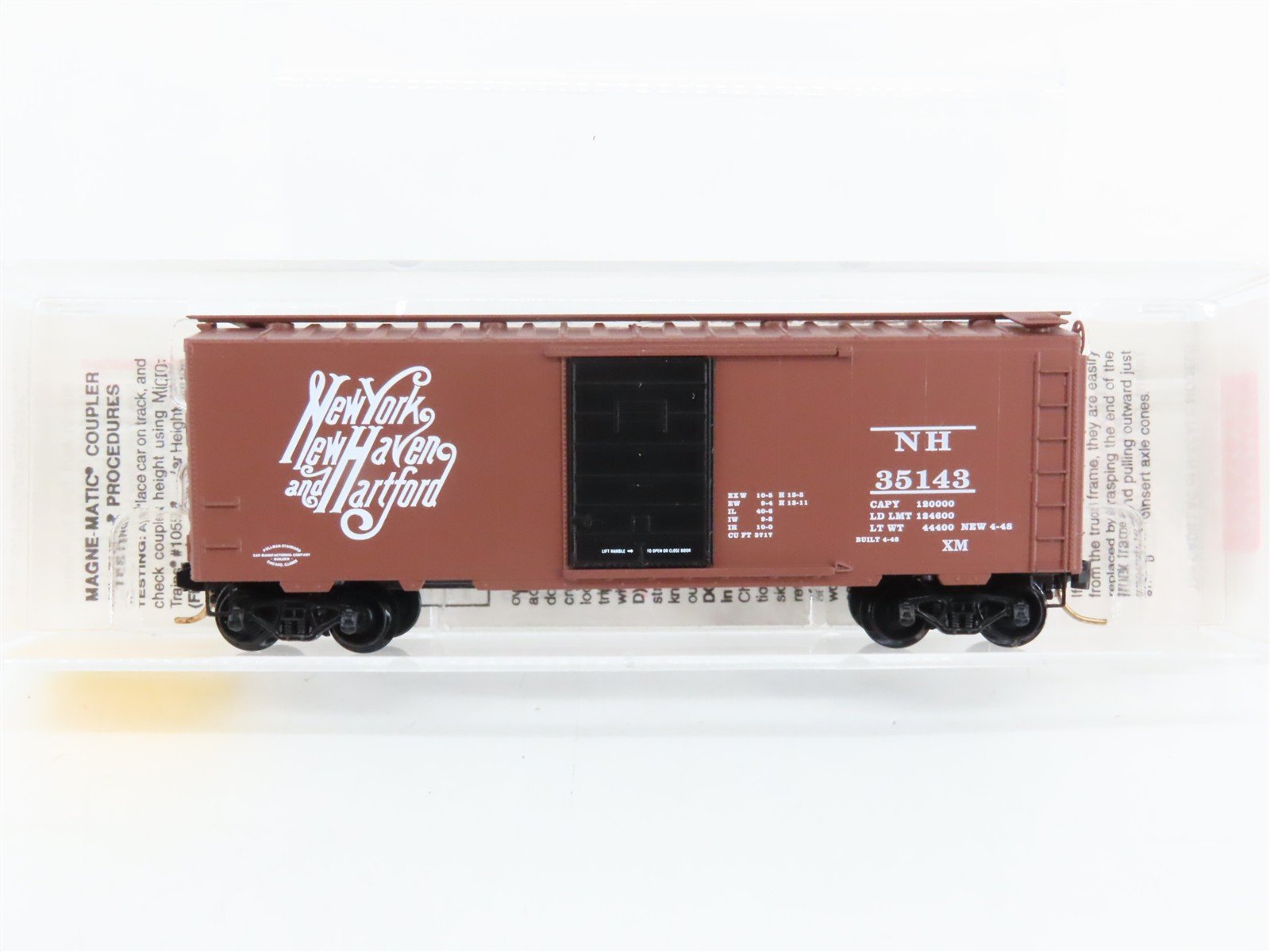 N Scale Micro-Trains 20029 New York, New Haven & Hartford 40' Box Car RTR