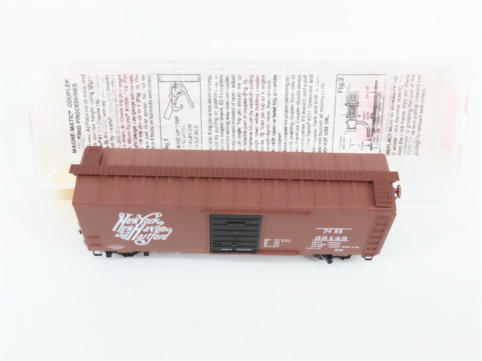 N Scale Micro-Trains 20029 New York, New Haven & Hartford 40' Box Car RTR