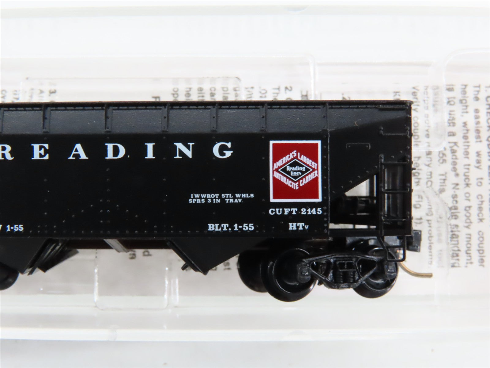 N Scale Micro-Trains 55310 RDG Reading 33' 2-Bay Hopper 83008 RTR
