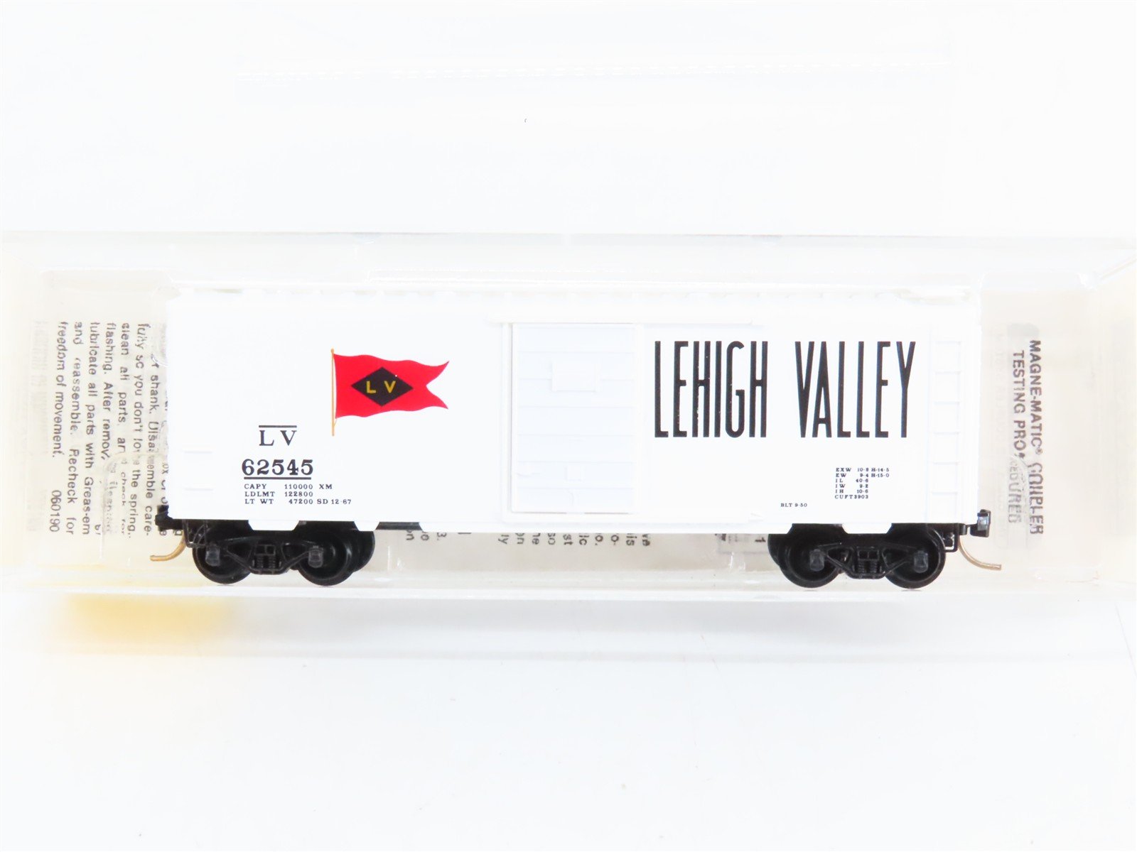 N Scale Micro-Trains 20126 LV Lehigh Valley 40' Box Car 62545 RTR