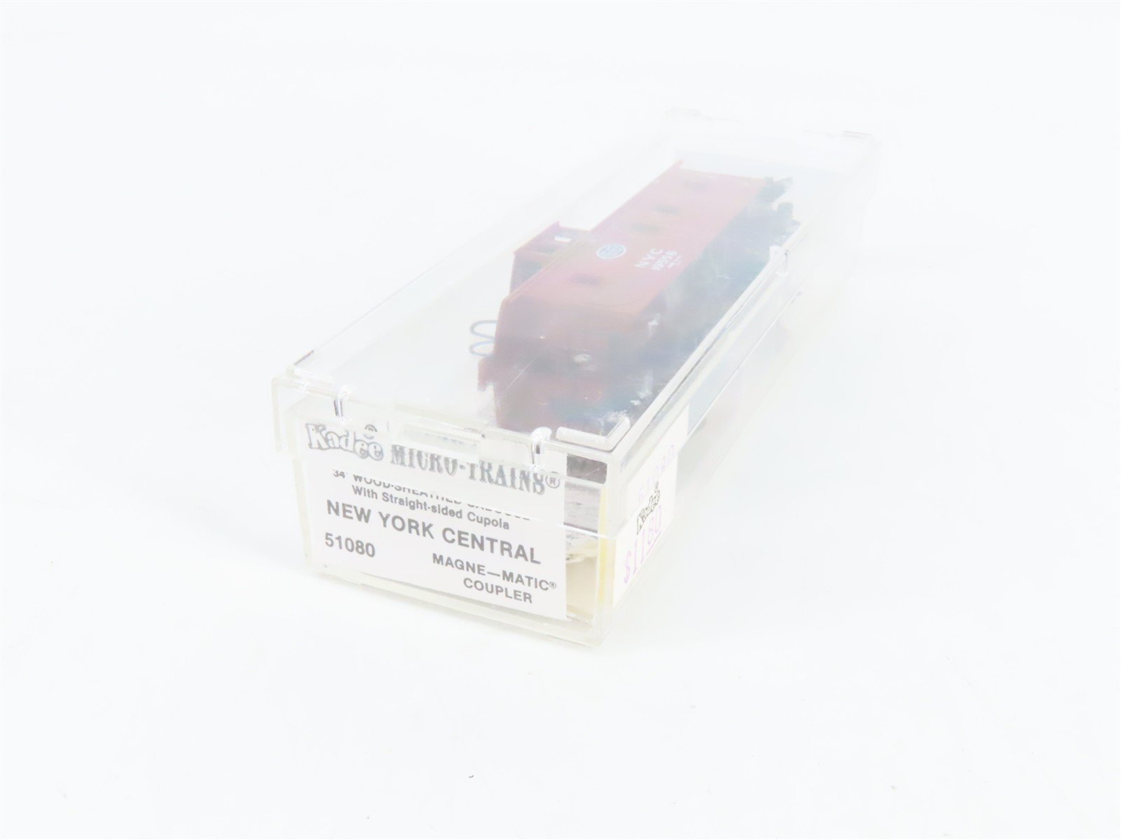 N Scale Micro-Trains 51080 NYC New York Central 34' Wood-Sheathed Caboose RTR