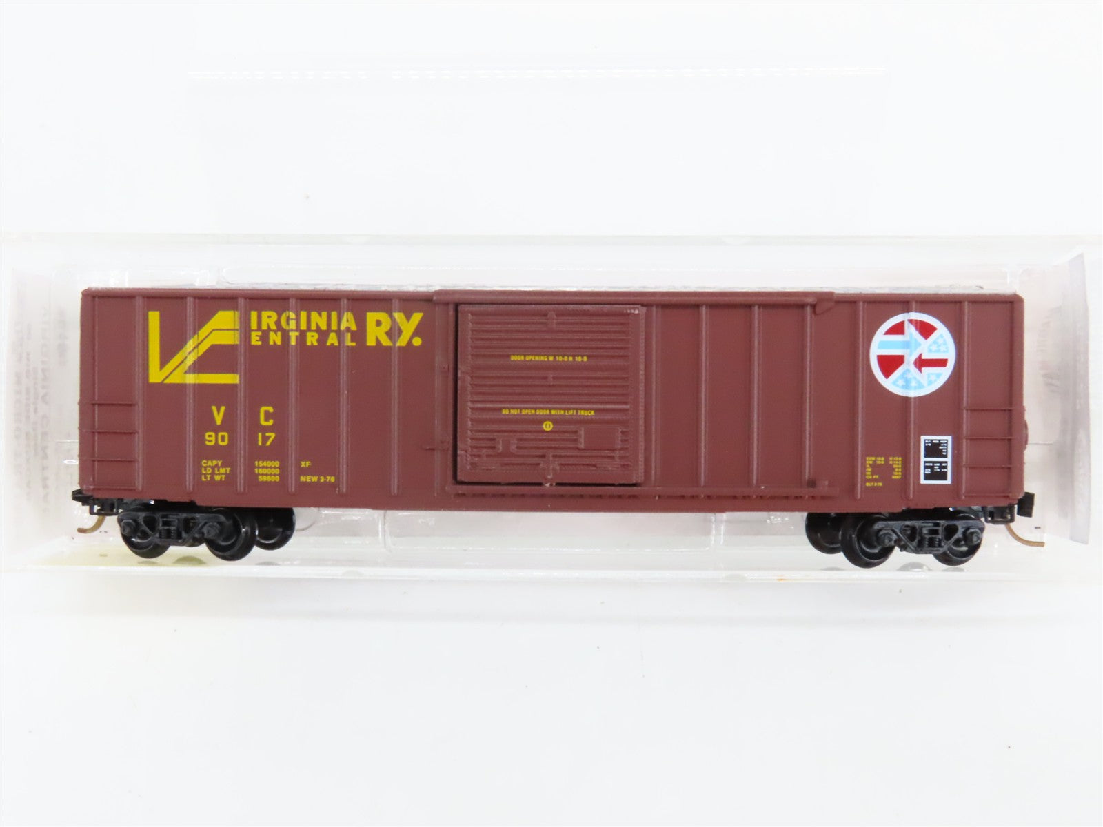 N Scale Micro-Trains 25480 VC Virginia Central 50' Box Car 9017 RTR