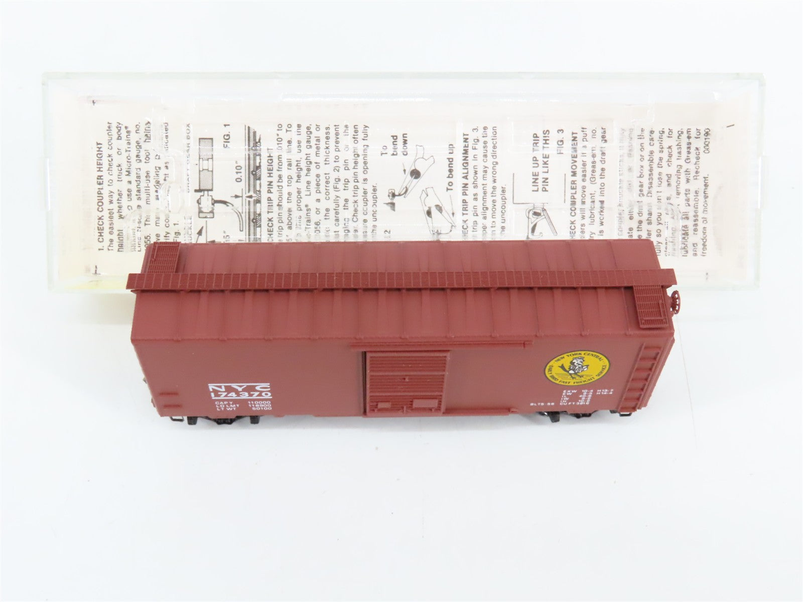 N Scale Micro-Trains 20380 NYC New York Central 40' Box Car 174370 RTR