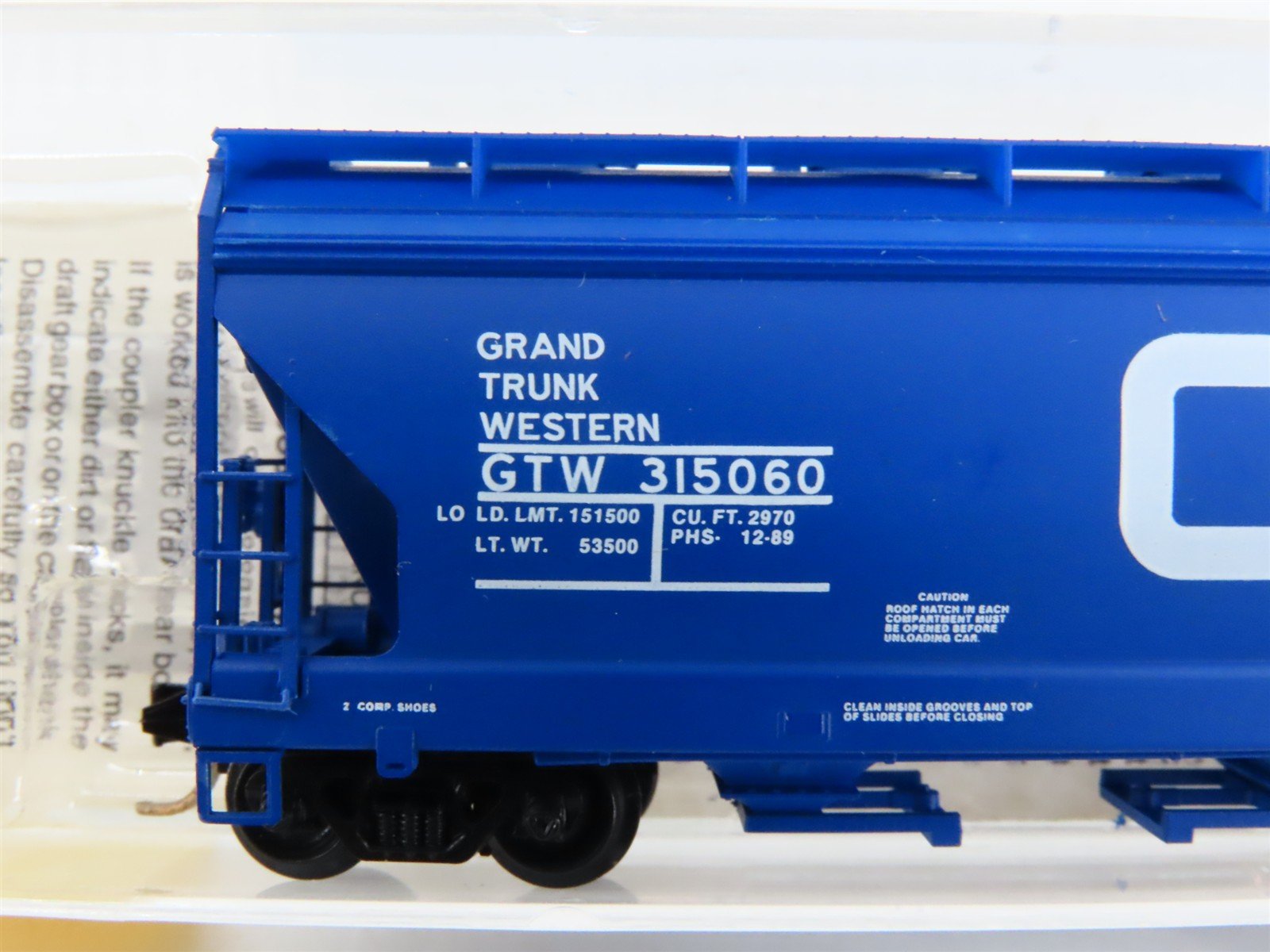 N Scale Micro-Trains 92010 GTW Grand Trunk Western Hopper 315060 RTR