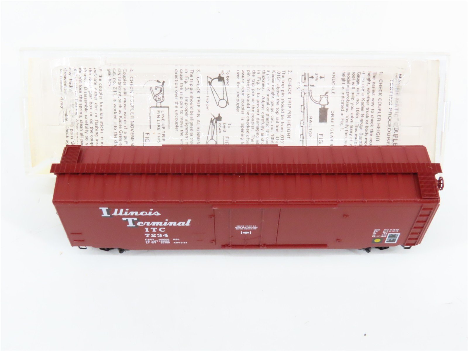 N Scale Micro-Trains 32270 ITC Illinois Terminal 50' Plug Door Box Car 7234 RTR