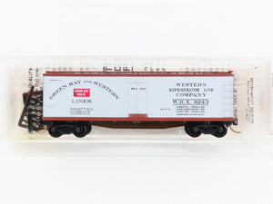 N Scale Micro-Trains 49310 Green Bay & Western 40' Dbl. Wood-Sheathed Reefer RTR
