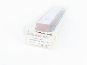 N Scale Micro-Trains 49310 Green Bay & Western 40' Dbl. Wood-Sheathed Reefer RTR