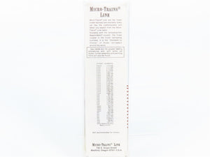 N Scale Micro-Trains 45100 C&O Chesapeake & Ohio 50' Fishbelly Side Flat Car RTR