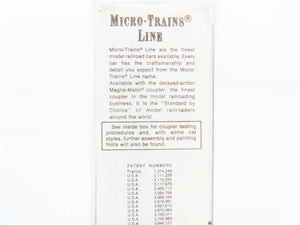 N Scale Micro-Trains 45100 C&O Chesapeake & Ohio 50' Fishbelly Side Flat Car RTR