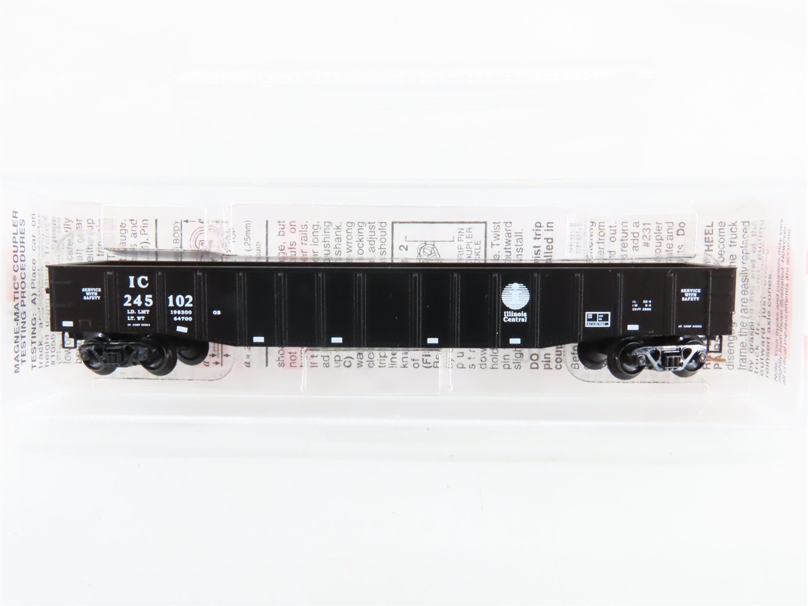 N Scale Micro-Trains 105550 IC Illinois Central 50' Steel Side Gondola RTR