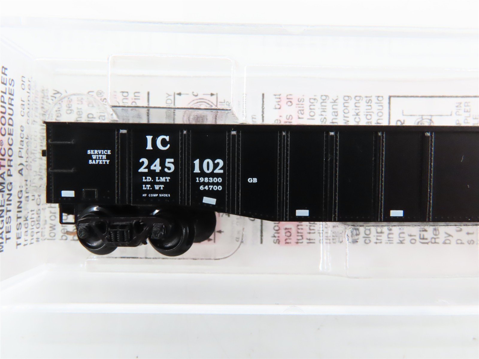 N Scale Micro-Trains 105550 IC Illinois Central 50' Steel Side Gondola RTR