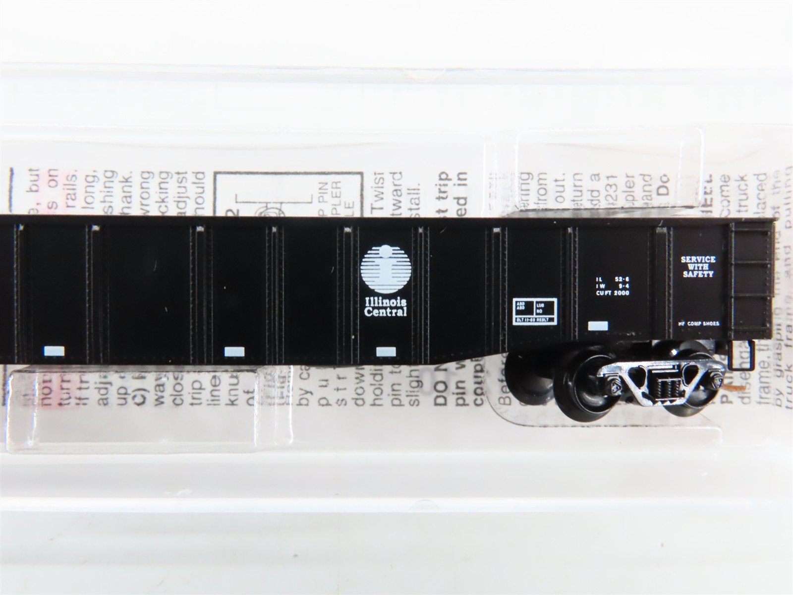 N Scale Micro-Trains 105550 IC Illinois Central 50' Steel Side Gondola RTR