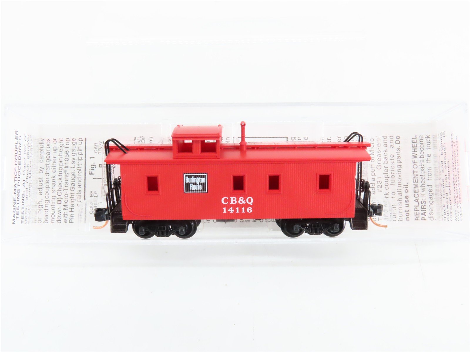 N Scale Micro-Trains 51120 Chicago, Burlington & Quincy 34' Caboose RTR