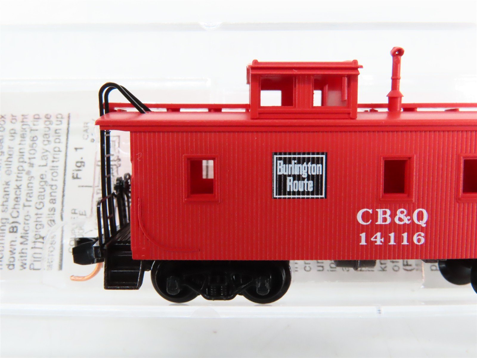 N Scale Micro-Trains 51120 Chicago, Burlington & Quincy 34' Caboose RTR