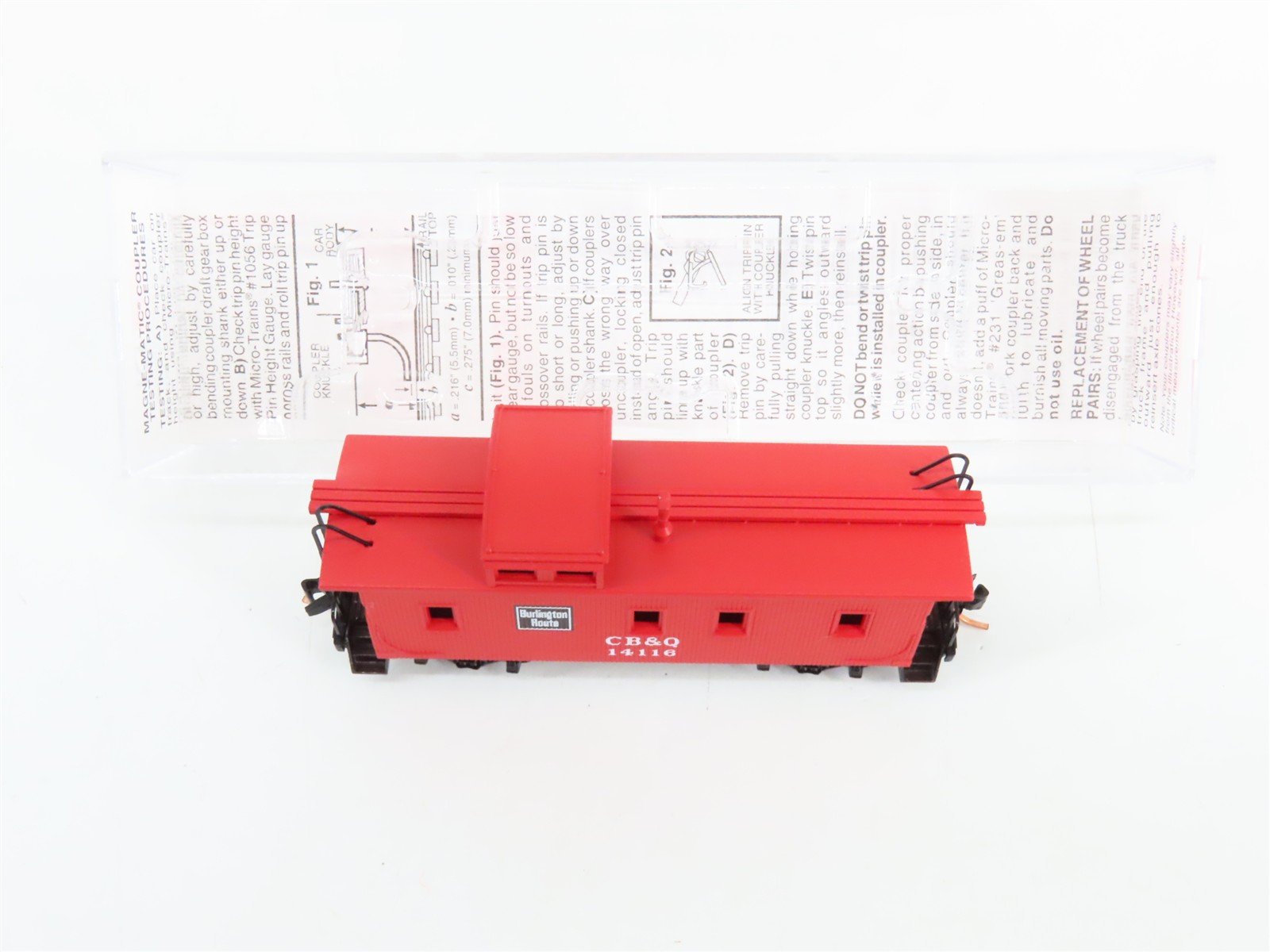 N Scale Micro-Trains 51120 Chicago, Burlington & Quincy 34' Caboose RTR