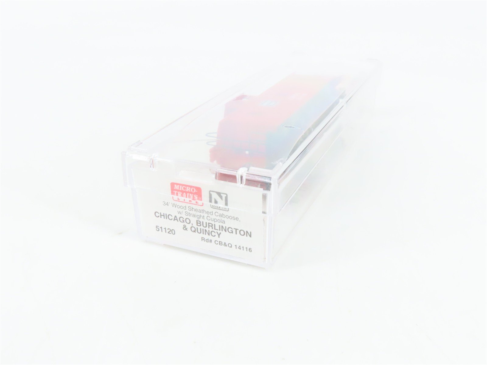 N Scale Micro-Trains 51120 Chicago, Burlington & Quincy 34' Caboose RTR