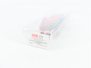 N Scale Micro-Trains 51120 Chicago, Burlington & Quincy 34' Caboose RTR