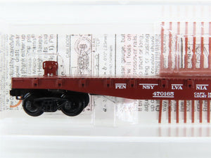 N Scale Micro-Trains 45140 PRR Pennsylvania 50' Flat Car 470165 RTR