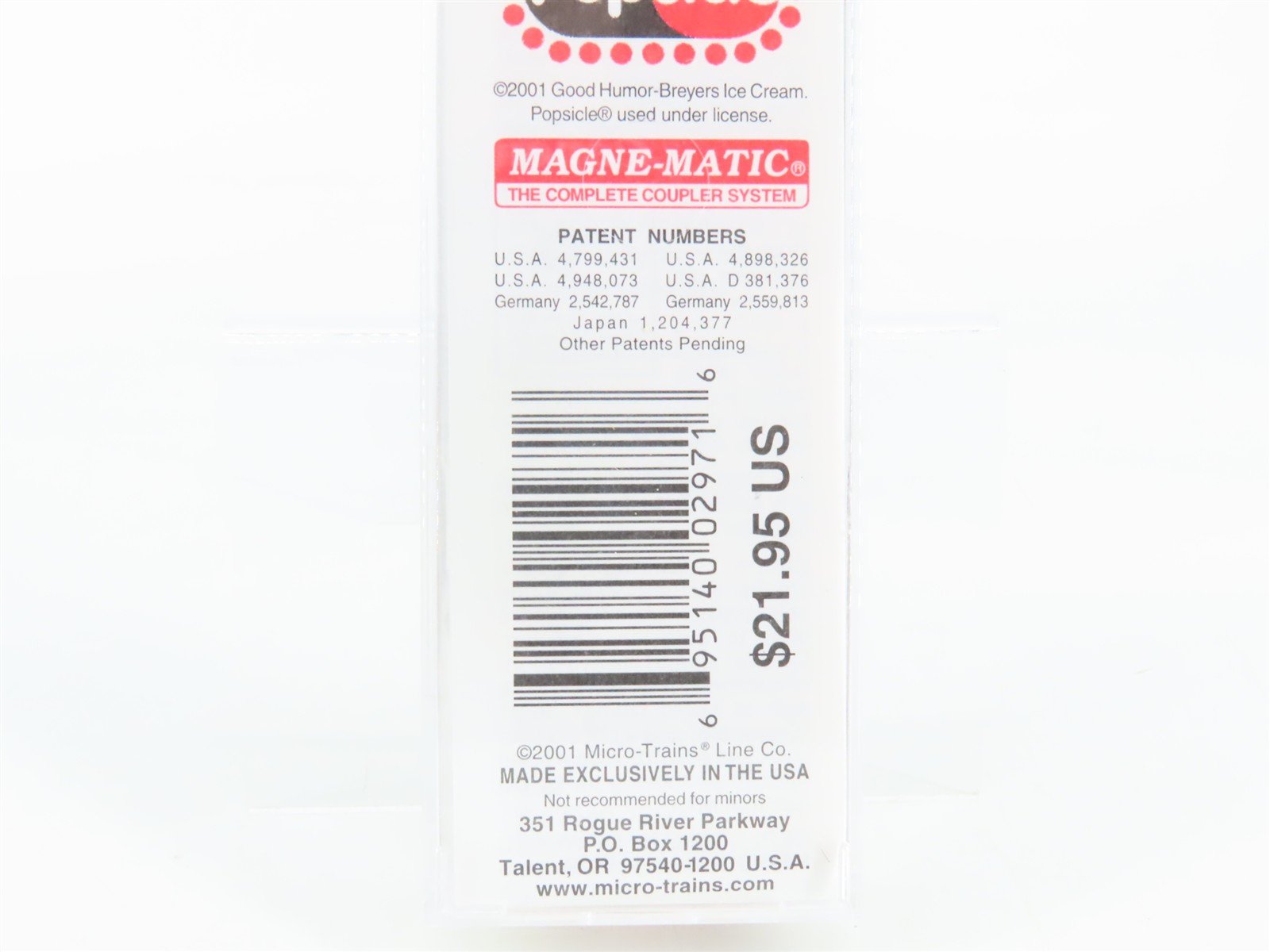 N Scale Micro-Trains 59050 GH Popsicle 40' Steel Ice Reefer 501 RTR