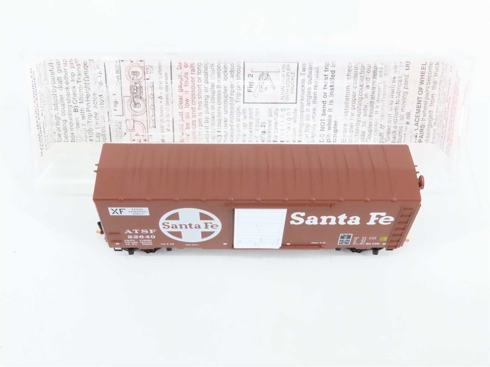 N Scale Micro-Trains 73010 Atchison, Topeka & Santa Fe 40' Standard Box Car RTR