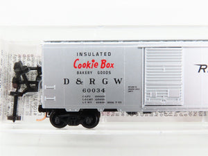 N Scale Micro-Trains 20110 D&RGW Denver & Rio Grande Western 40' Box Car RTR