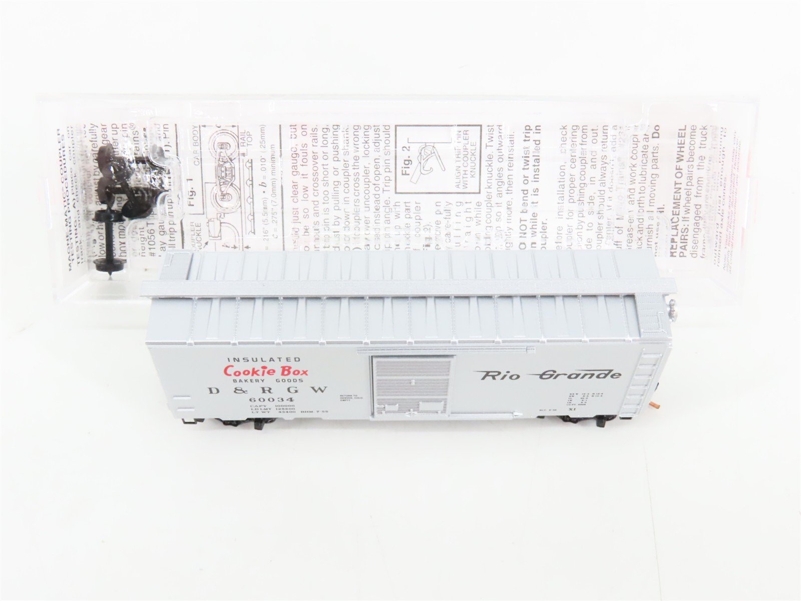 N Scale Micro-Trains 20110 D&RGW Denver & Rio Grande Western 40' Box Car RTR