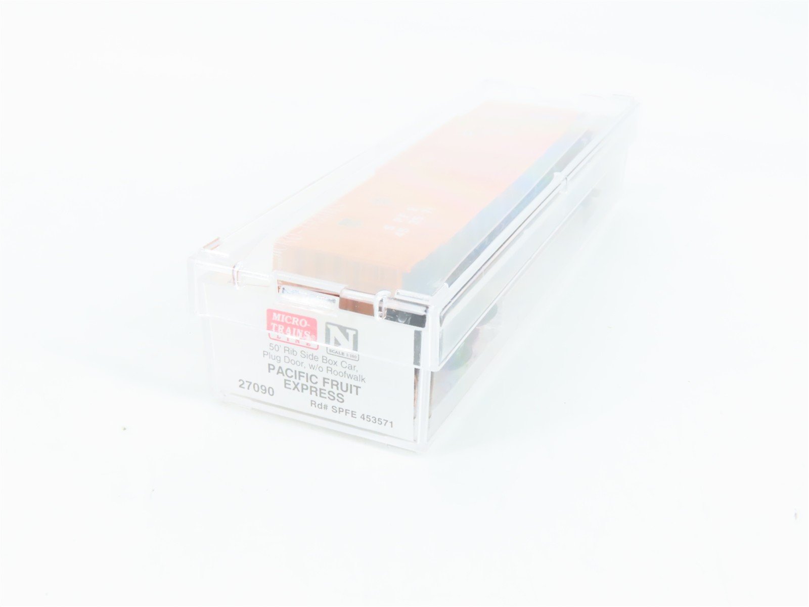 N Scale Micro-Trains 27090 SPFE Pacific Fruit Express 50' Rib Side Box Car RTR