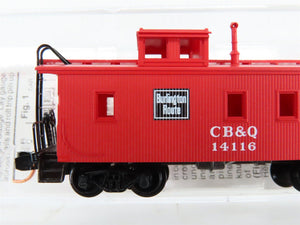 N Scale Micro-Trains 51120 Chicago, Burlington & Quincy 34' Caboose RTR