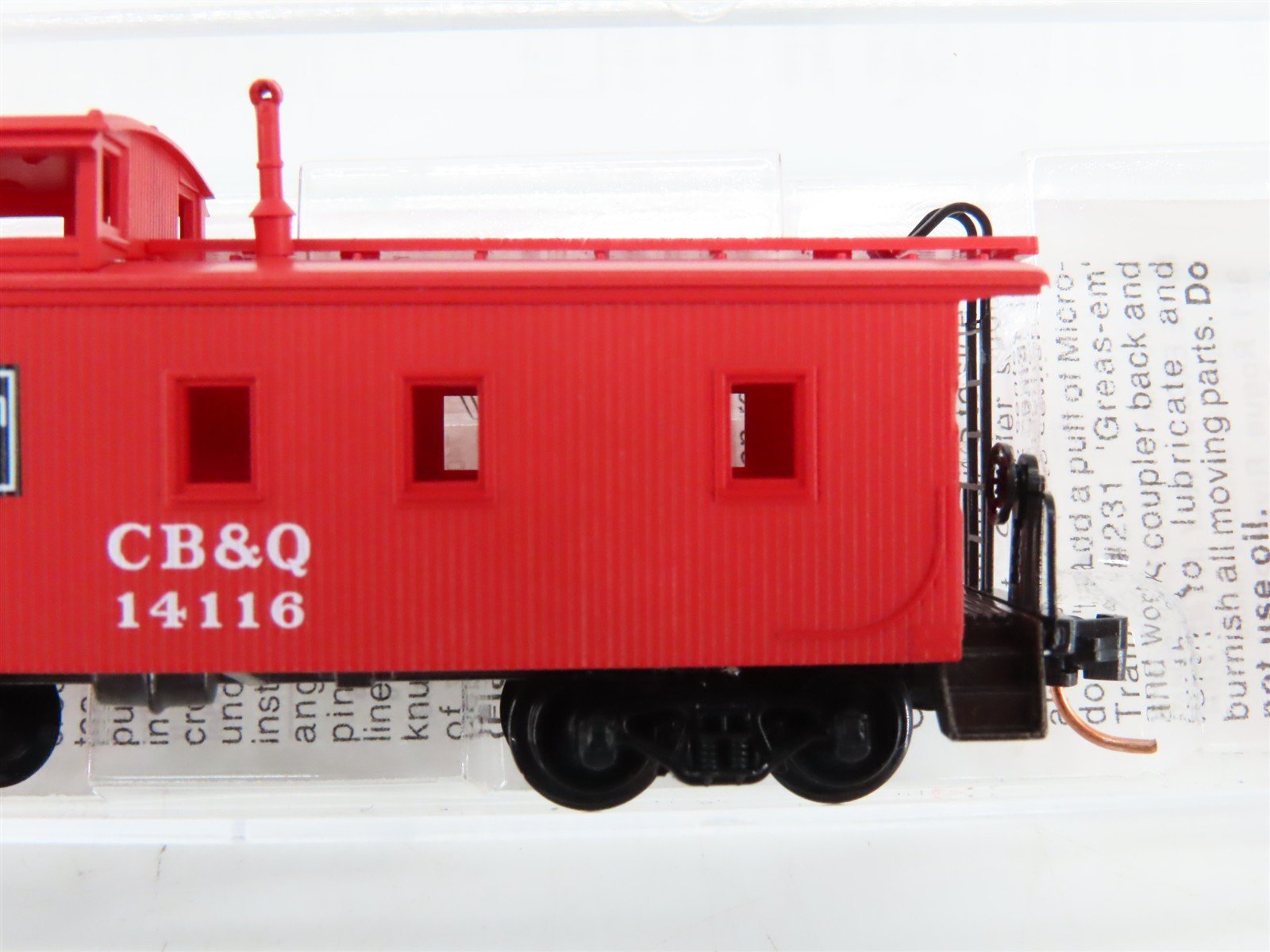 N Scale Micro-Trains 51120 Chicago, Burlington & Quincy 34' Caboose RTR