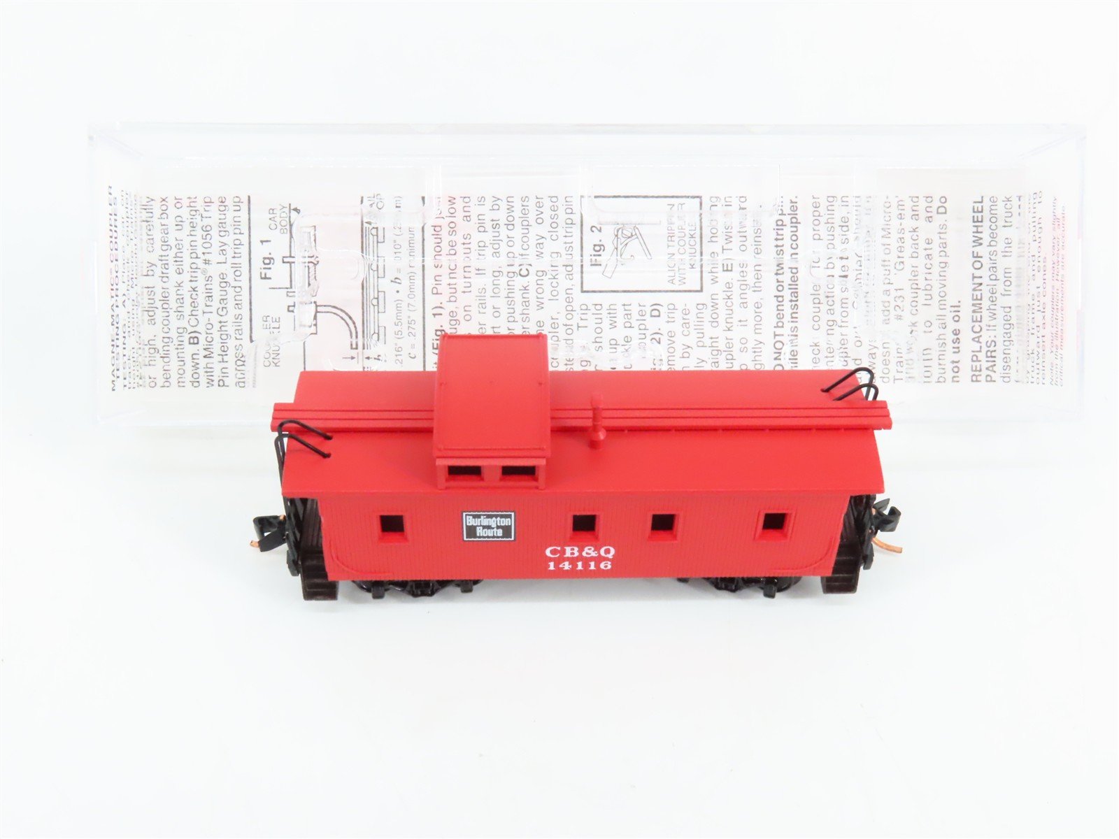 N Scale Micro-Trains 51120 Chicago, Burlington & Quincy 34' Caboose RTR