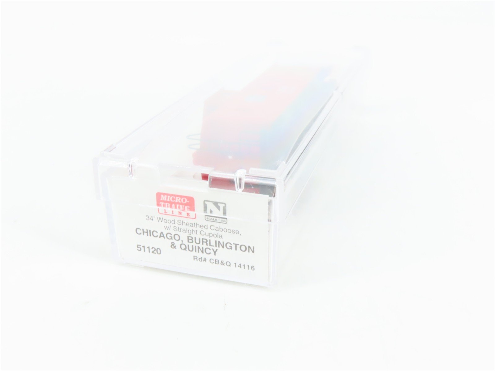 N Scale Micro-Trains 51120 Chicago, Burlington & Quincy 34' Caboose RTR